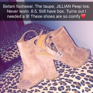 Betani peep toe shoes